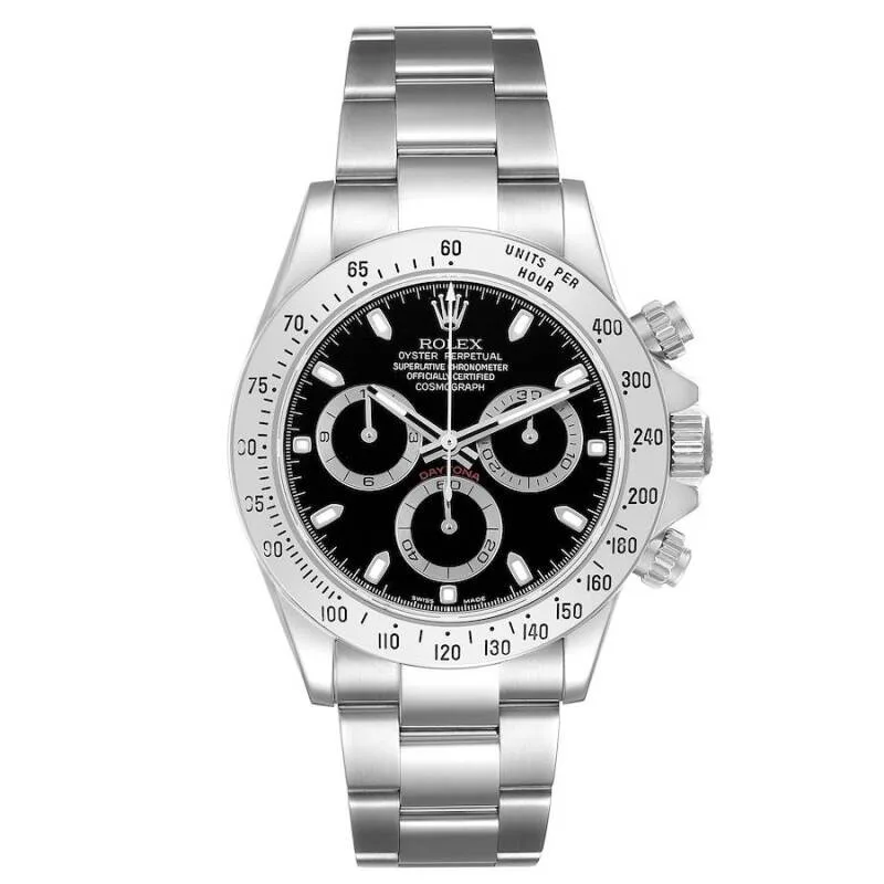 Rolex Daytona 40mm Oystersteel Black Dial Oyster Bracelet 116520