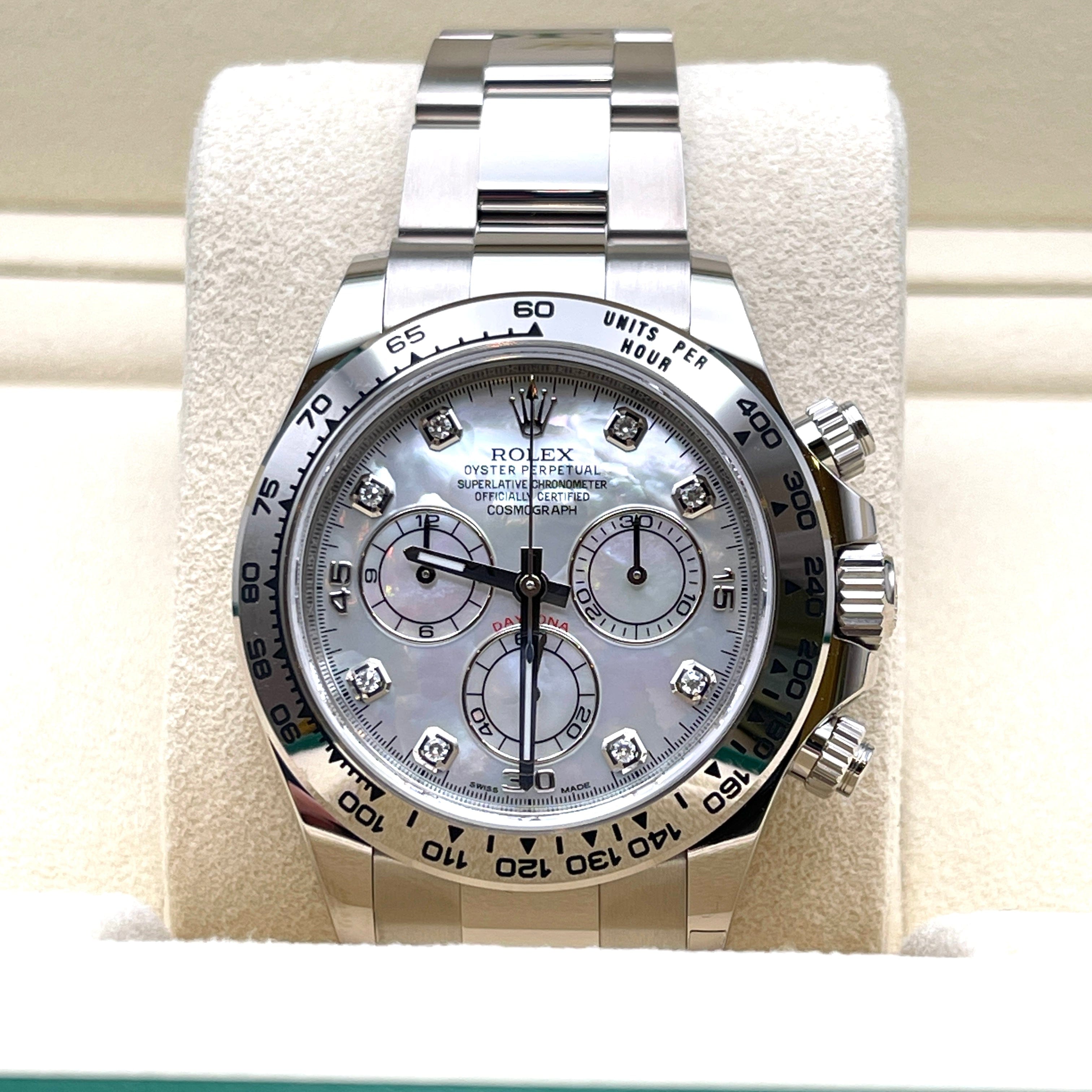 Rolex Daytona 116509, — Mother of Pearl Dial, White Gold — view 2