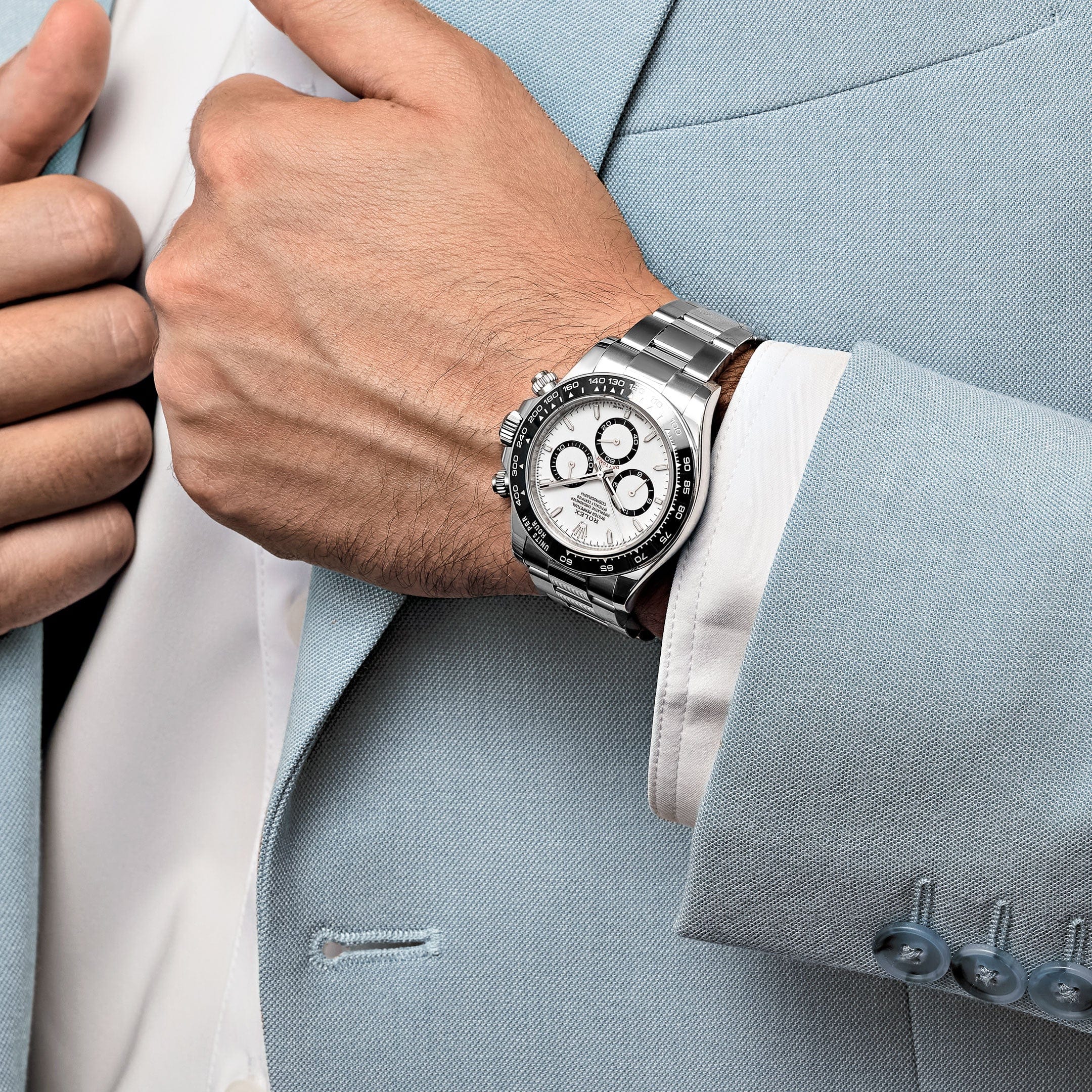 Rolex Daytona 126506LN, — Ice Blue Dial, Platinum — view 3