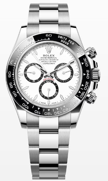 Rolex Daytona 126500LN, — White Dial, (Panda)