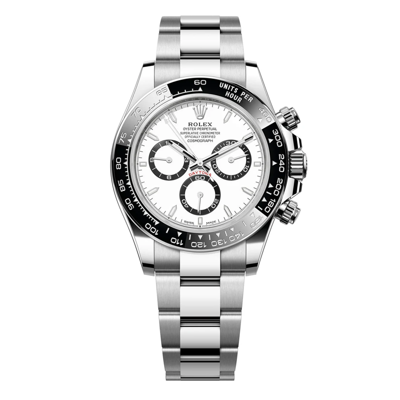 Rolex Daytona White Panda 40mm Oystersteel White Dial Black Bezel Oyster Bracelet 126500LN