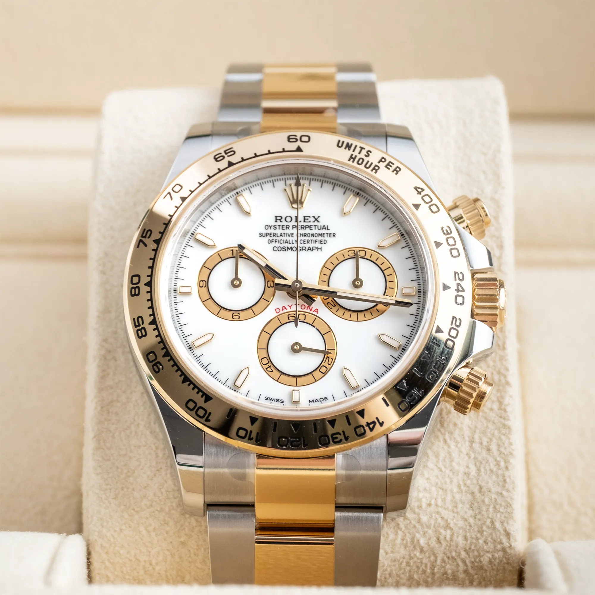 Rolex Daytona 126503, — White Dial, Oystersteel and Yellow Gold — view 2