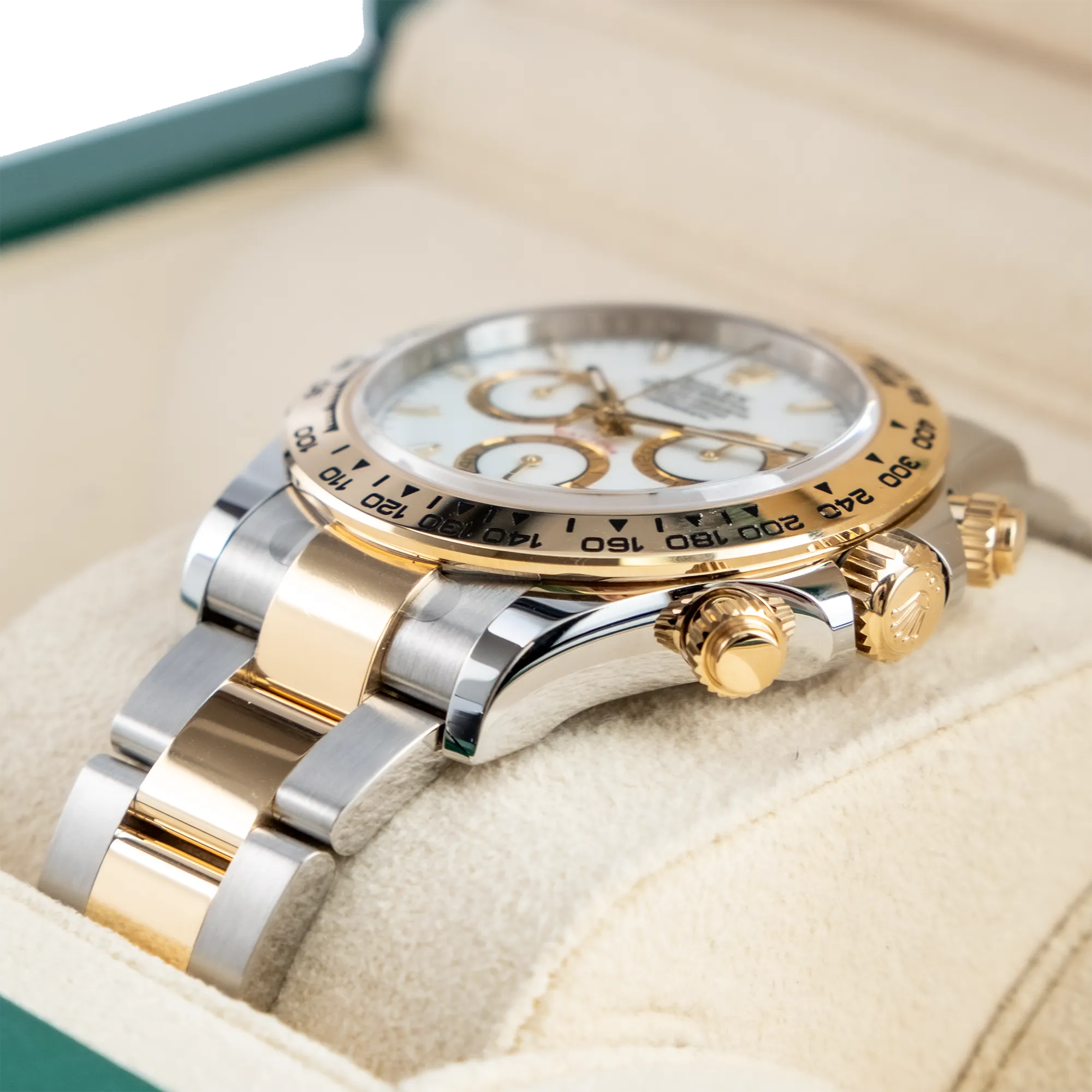 Rolex Daytona 126503, — White Dial, Oystersteel and Yellow Gold — view 4