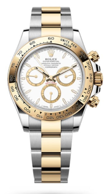 Rolex Daytona 126503, — White Mother of Pearl Dial, Oystersteel and Yellow Gold
