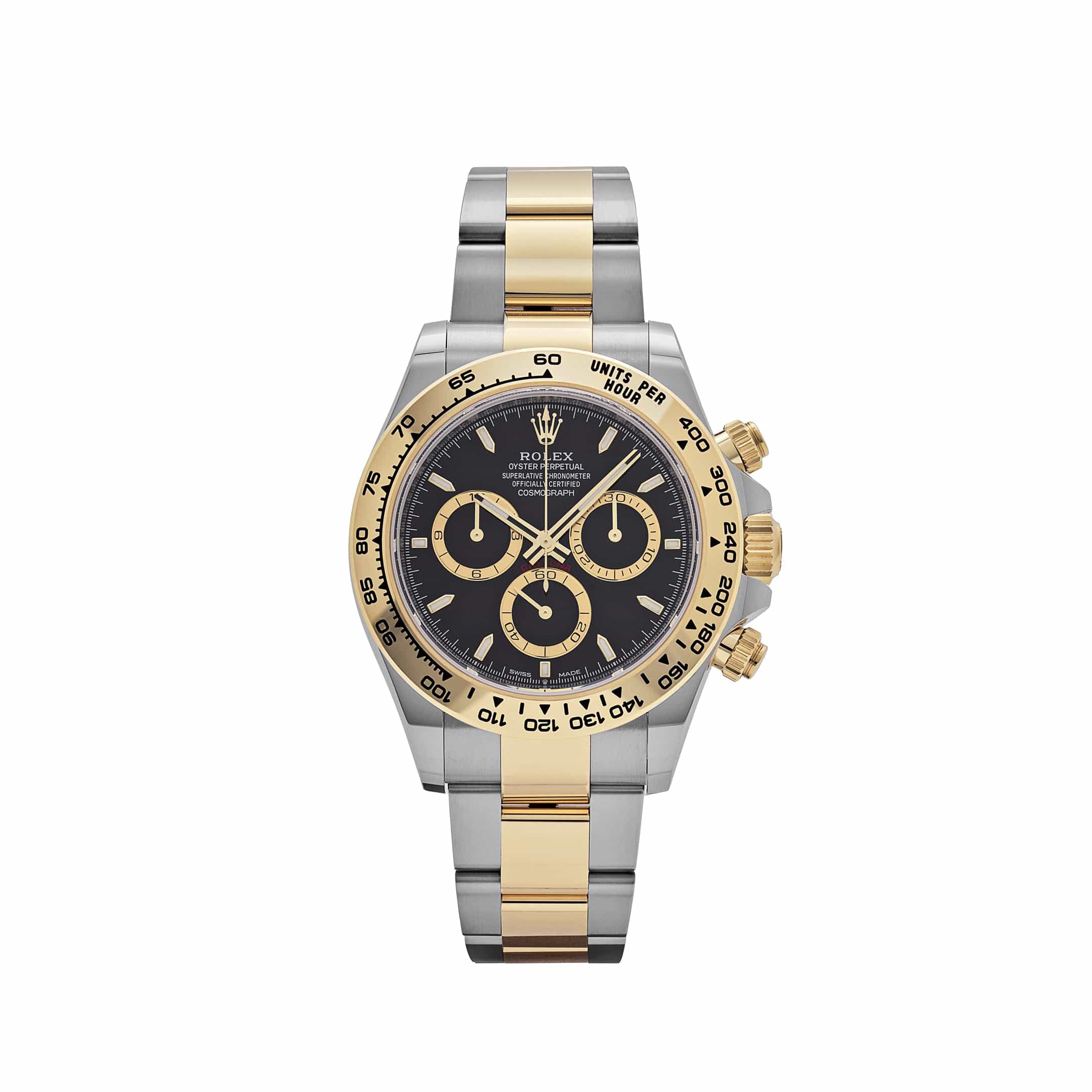 Rolex Daytona 126503, — Black Dial, Oystersteel and Yellow Gold