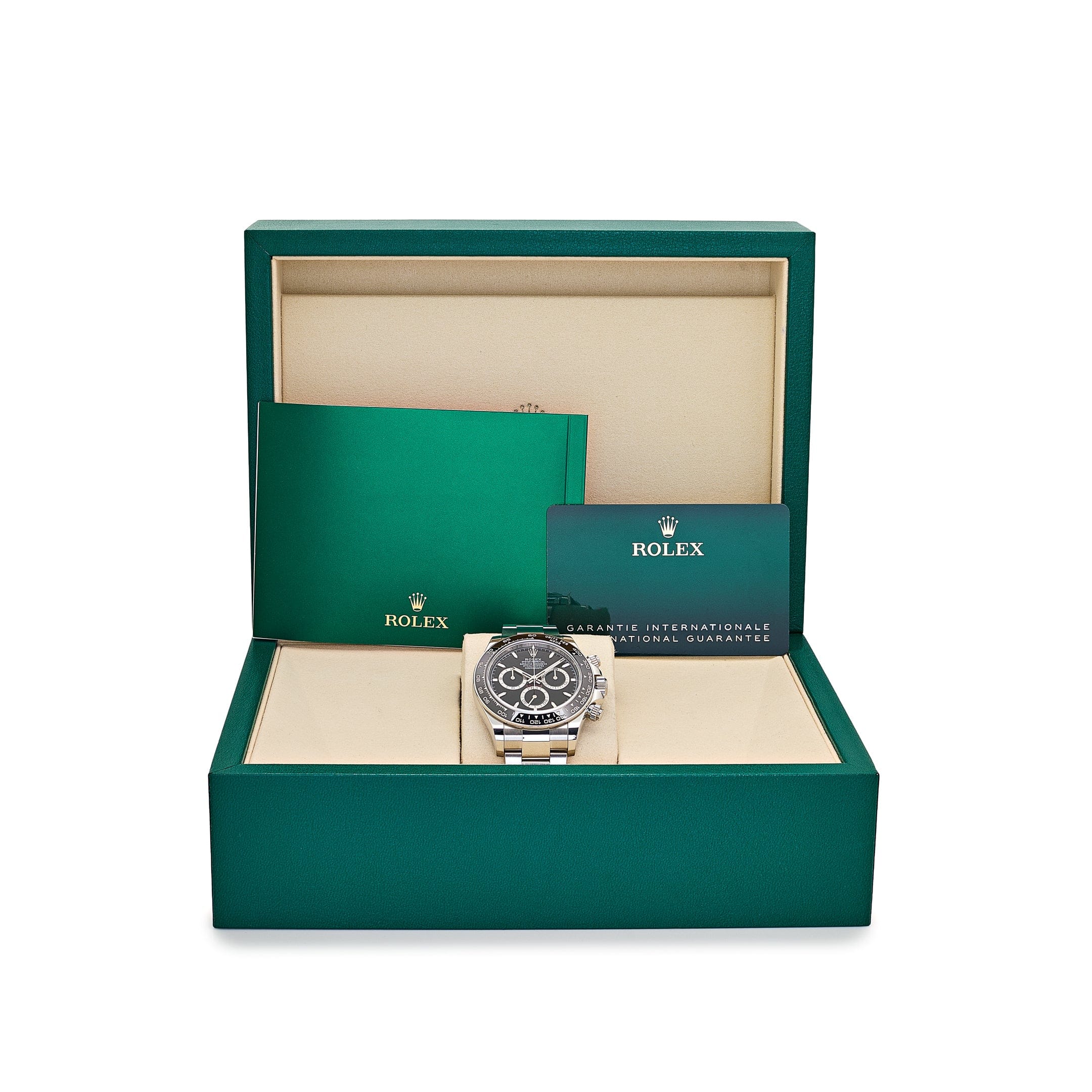 Rolex Daytona 126500LN, — Black Dial, Oysterflex, (Reverse Panda) — view 5