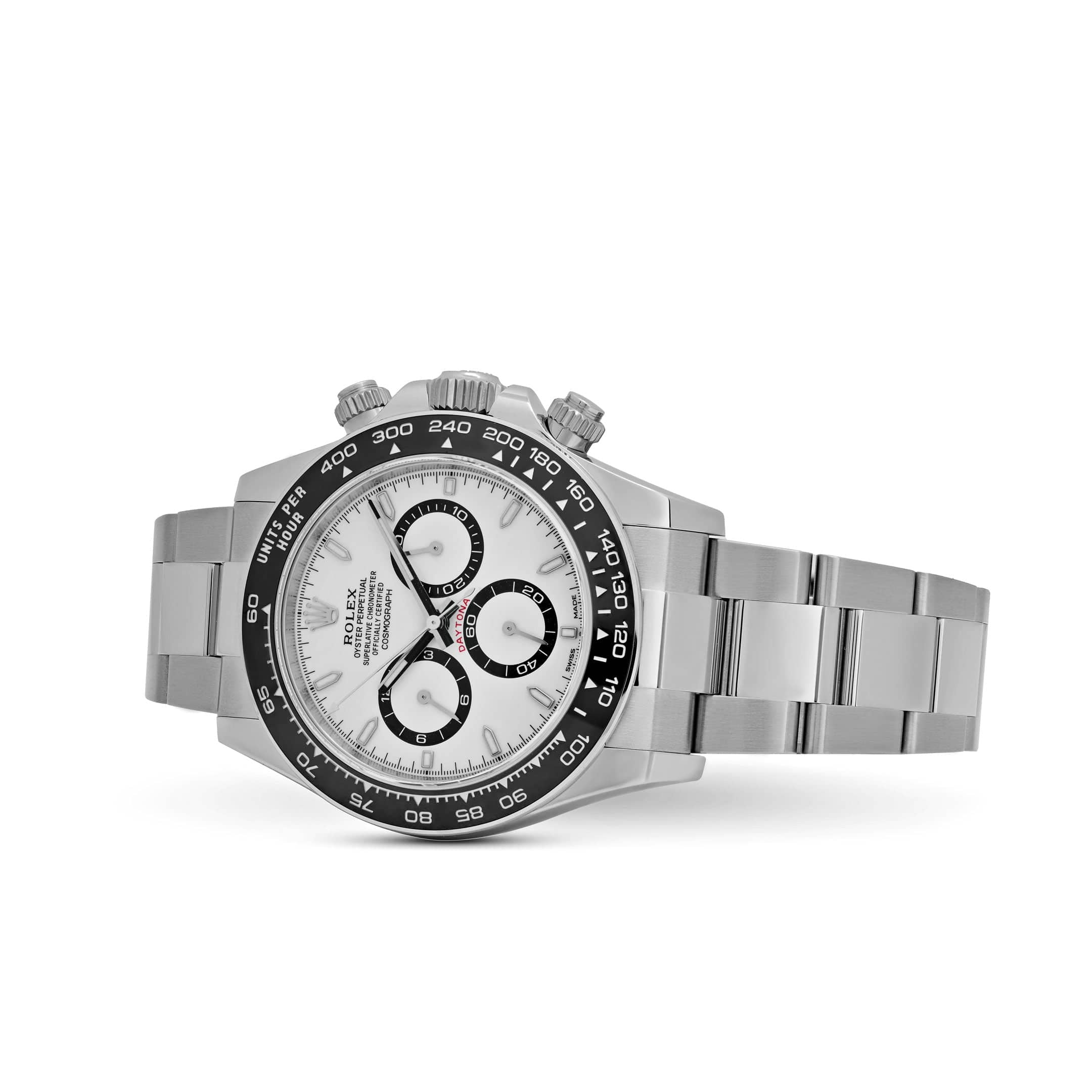 Rolex Daytona 126500LN, — White Dial, Oysterflex, (Panda) — view 5