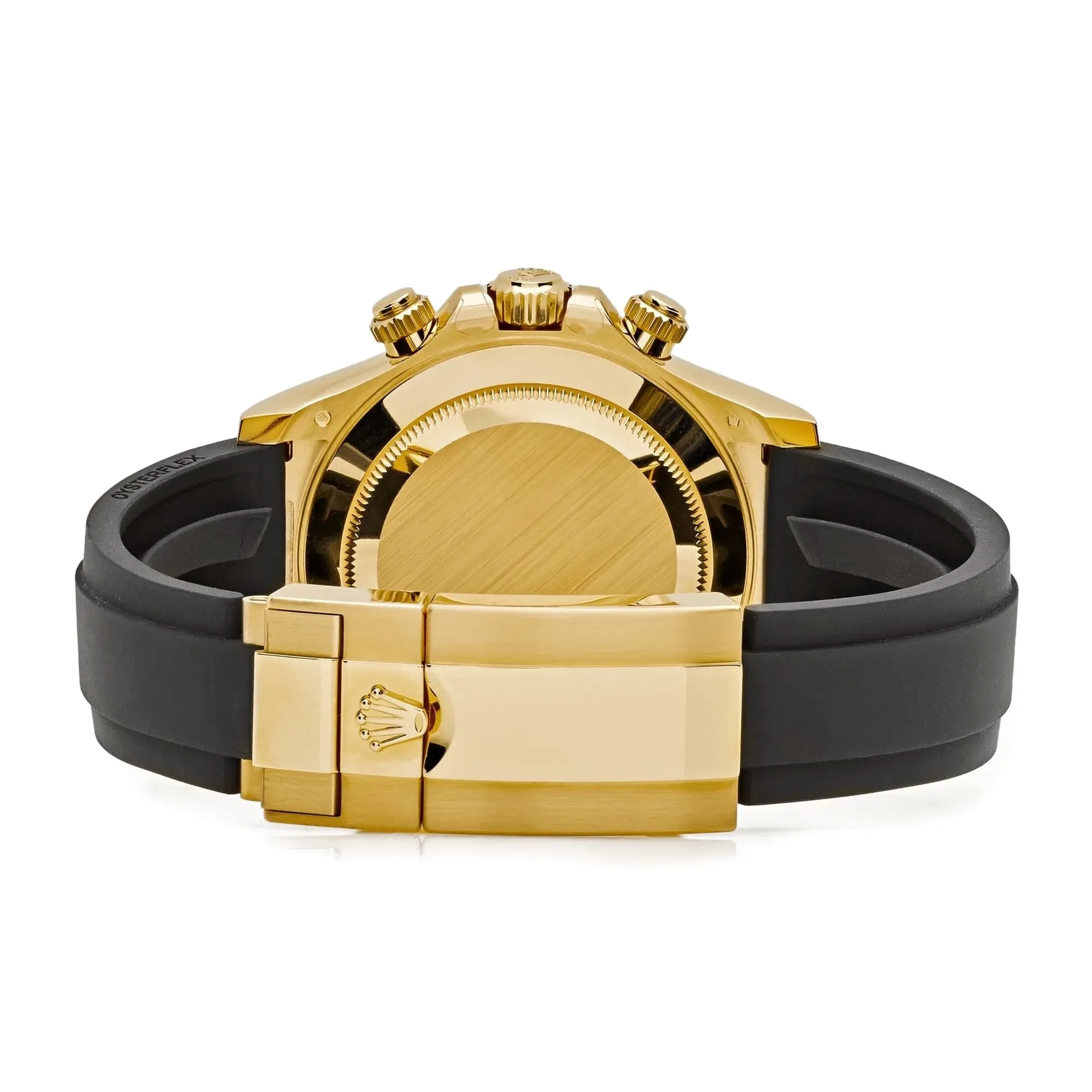 Rolex Daytona 40mm Yellow Gold Meteorite Dial Black Bezel Oysterflex Bracelet 116518LN — view 4