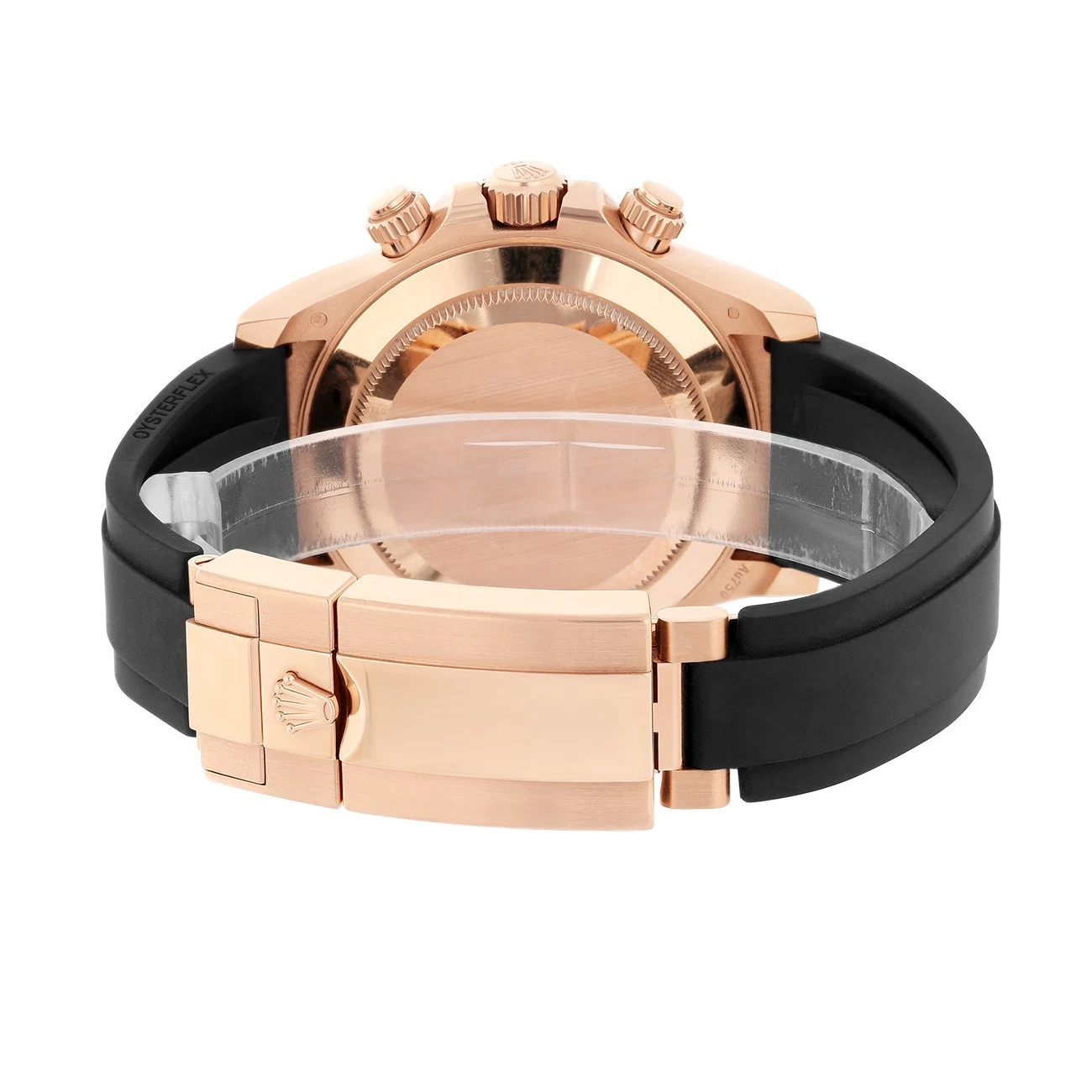 Rolex Daytona 40mm Everose Gold Meteorite Dial Black Bezel Oysterflex Bracelet 116515LN — view 6
