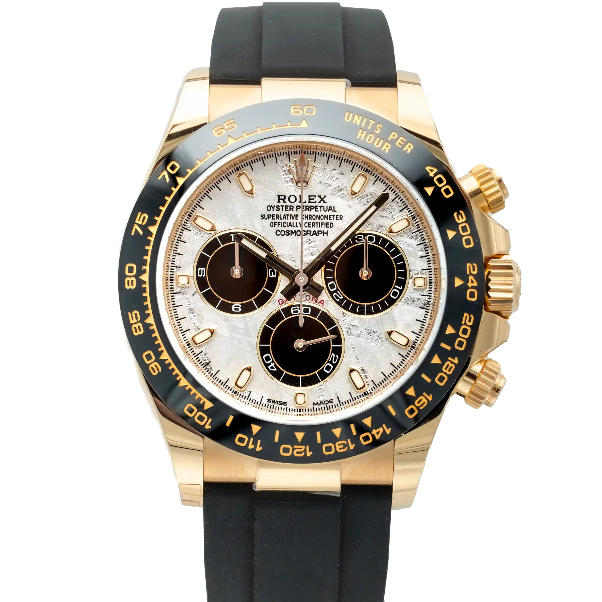 Rolex Daytona 116519LN, — Meteorite Dial, Oysterflex, White Gold