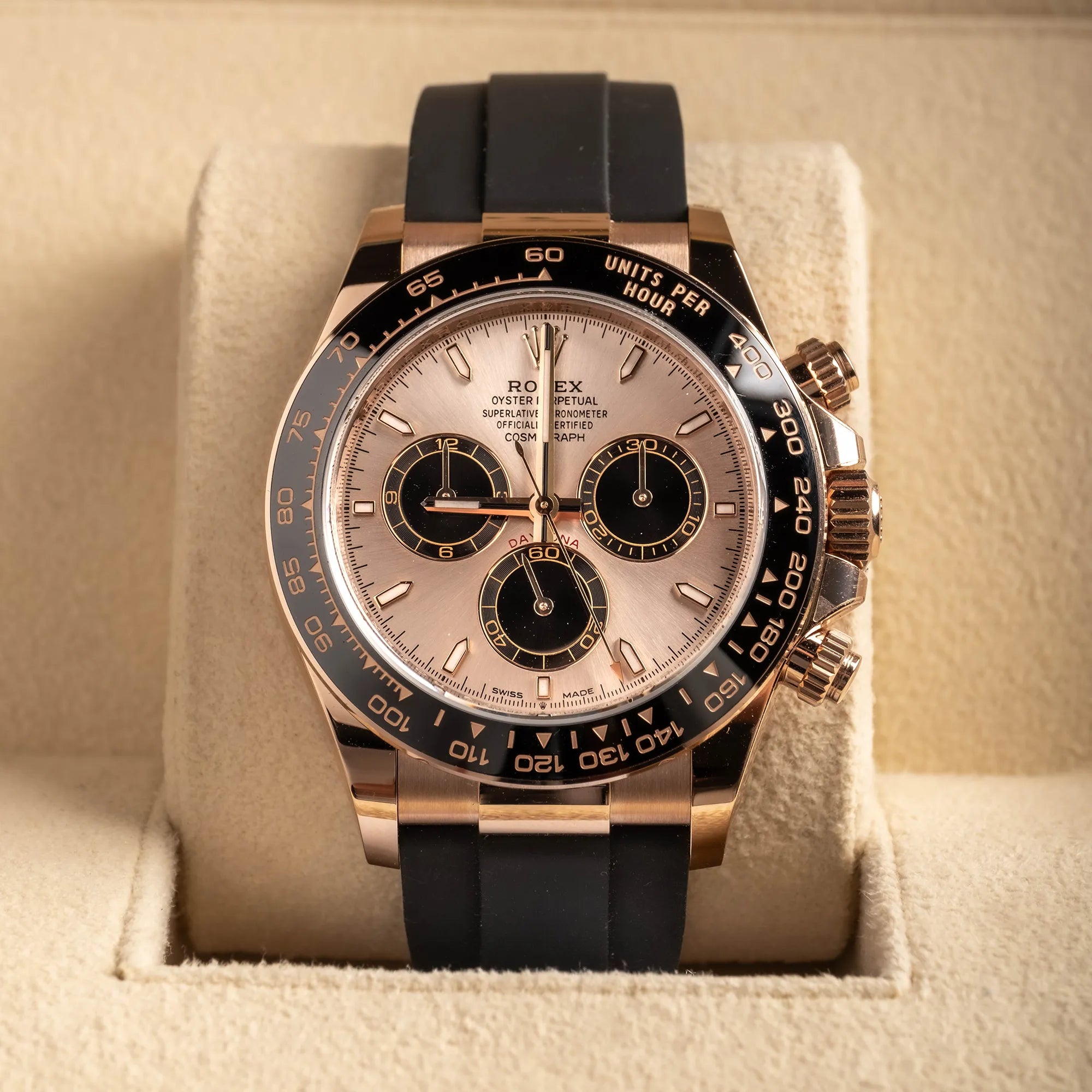 Rolex Daytona 126515LN, — Sundust Dial, Oysterflex, Everose Gold — view 2