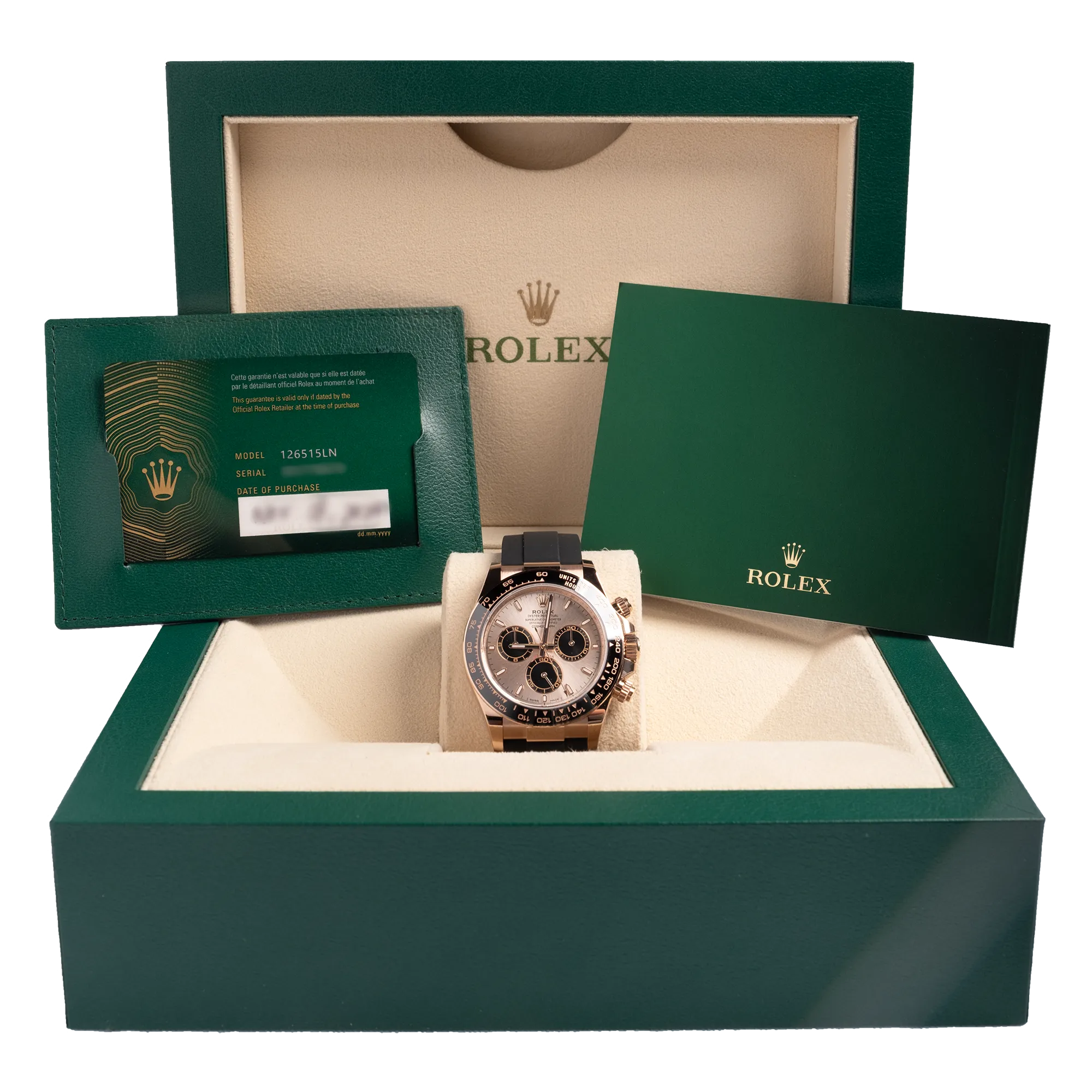 Rolex Daytona 126515LN, — Sundust Dial, Oysterflex, Everose Gold — view 5