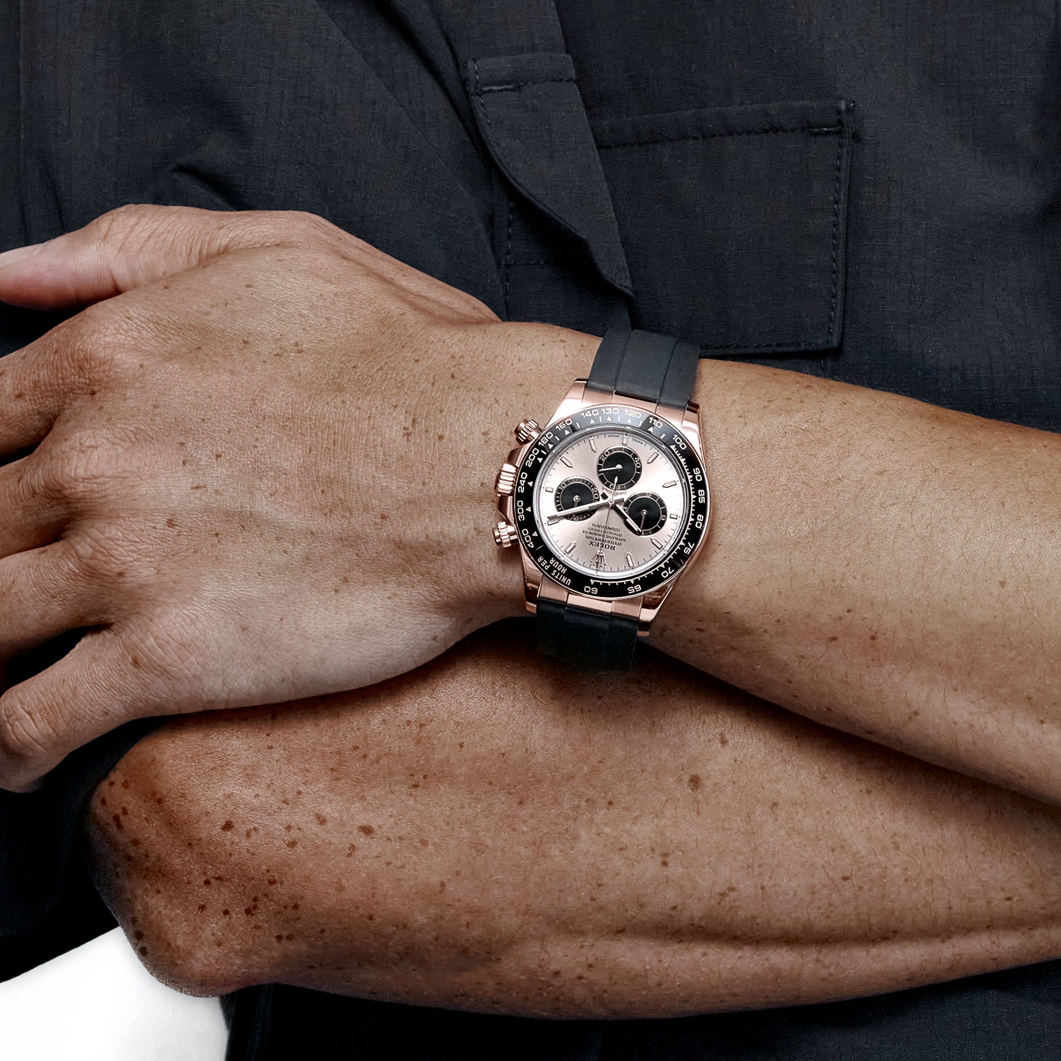 Rolex Daytona 126515LN, — Brown Dial, Oysterflex, Everose Gold — view 2