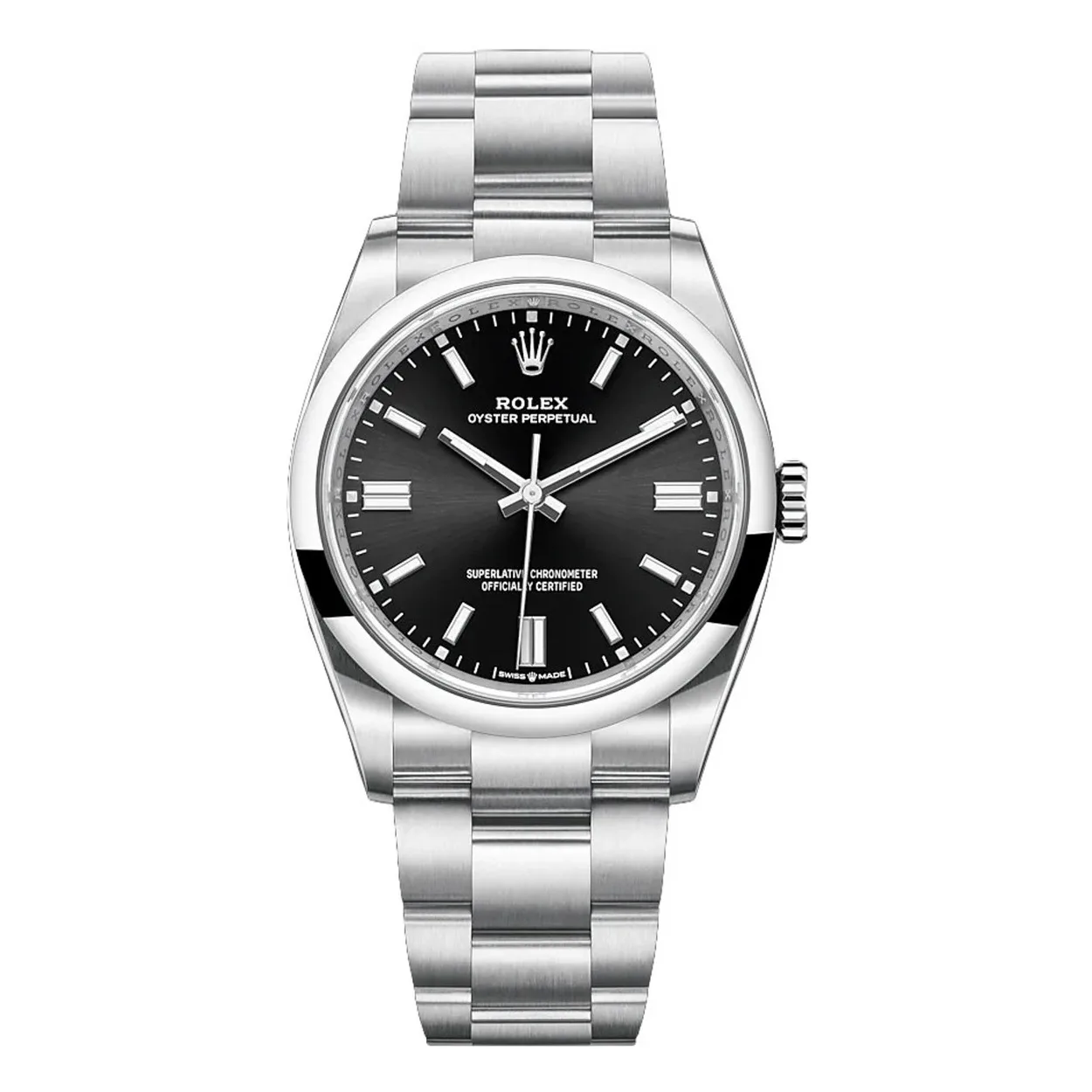 Rolex Oyster Perpetual 41mm Oystersteel Black Dial Domed Bezel Oyster Bracelet 124300