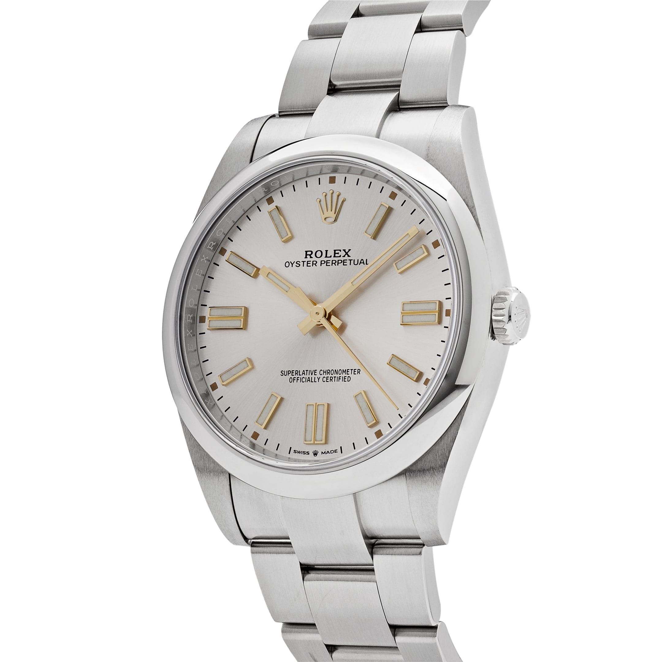 Rolex Oyster Perpetual 124300, — Silver Dial — view 3