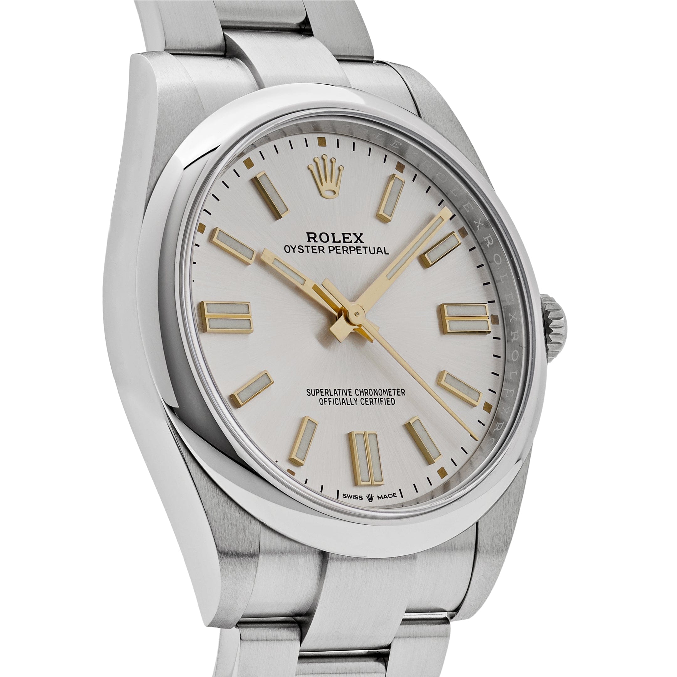 Rolex Oyster Perpetual 124300, — Silver Dial — view 4