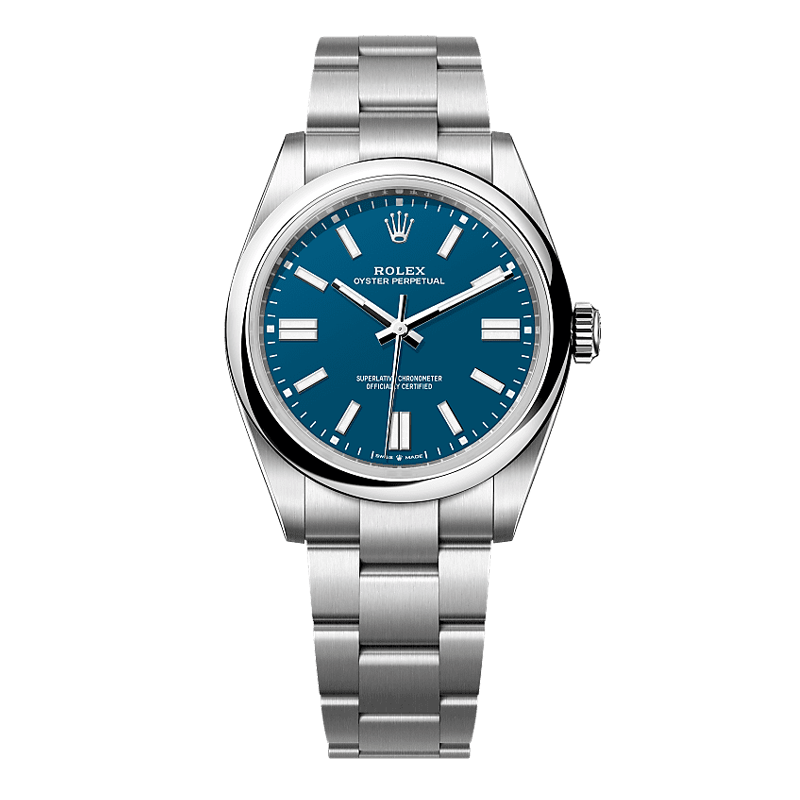 Rolex Oyster Perpetual 41mm Oystersteel Blue Dial Domed Bezel Oyster Bracelet 134300