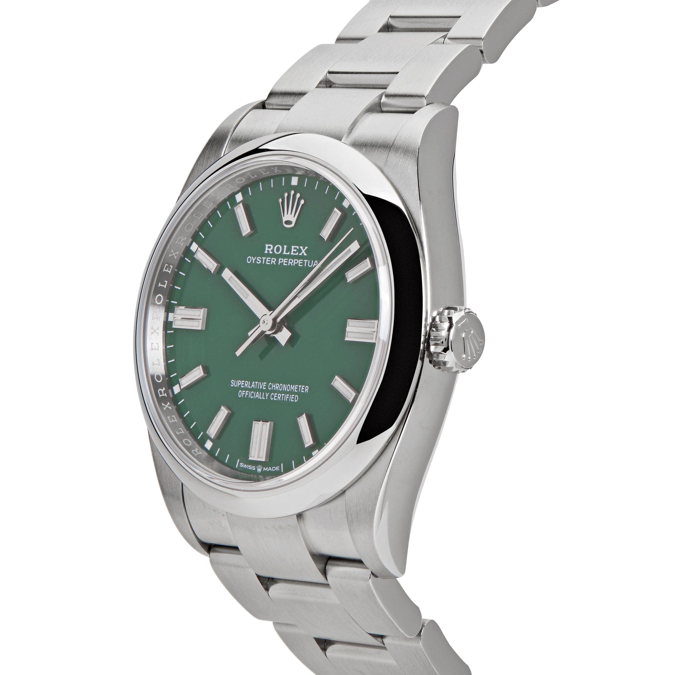 Rolex Oyster Perpetual 126000, — Green Dial — view 2