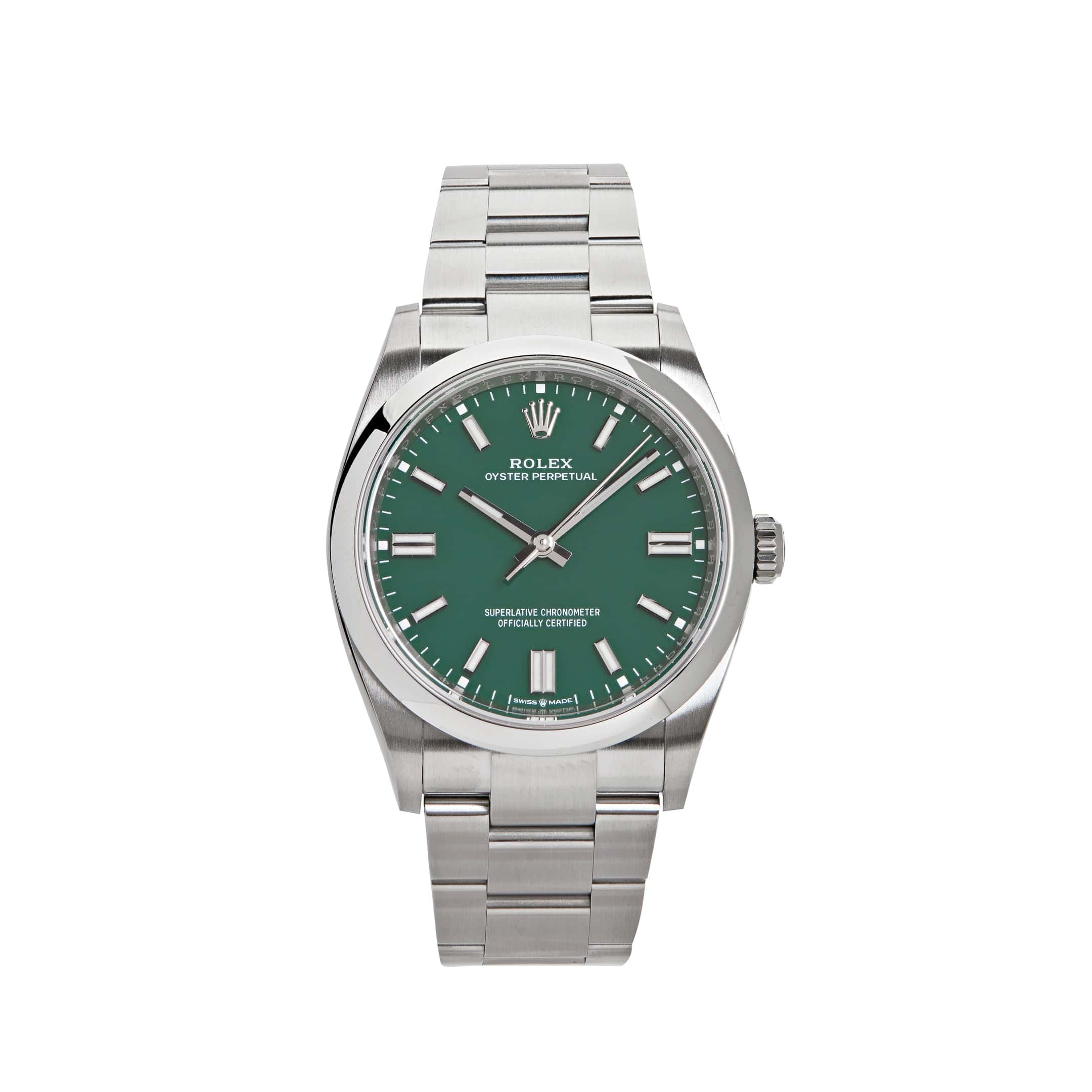 Rolex Oyster Perpetual 126000, — Green Dial
