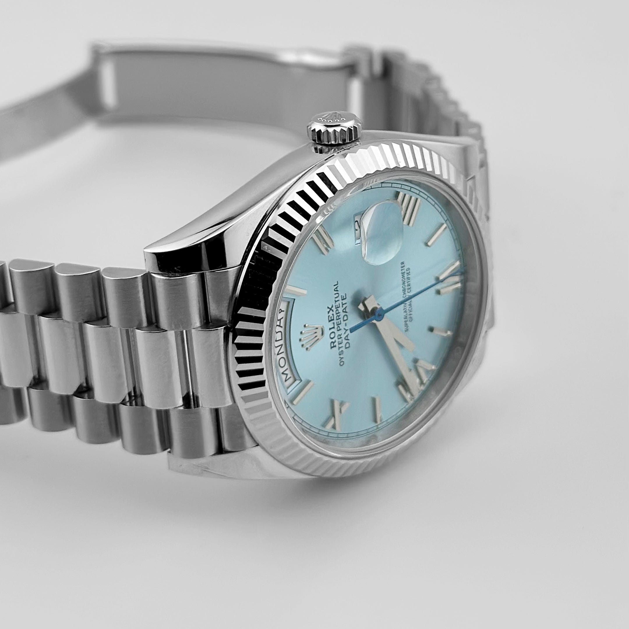 Rolex Day-Date 228239, — Ice Blue Dial, President — view 4