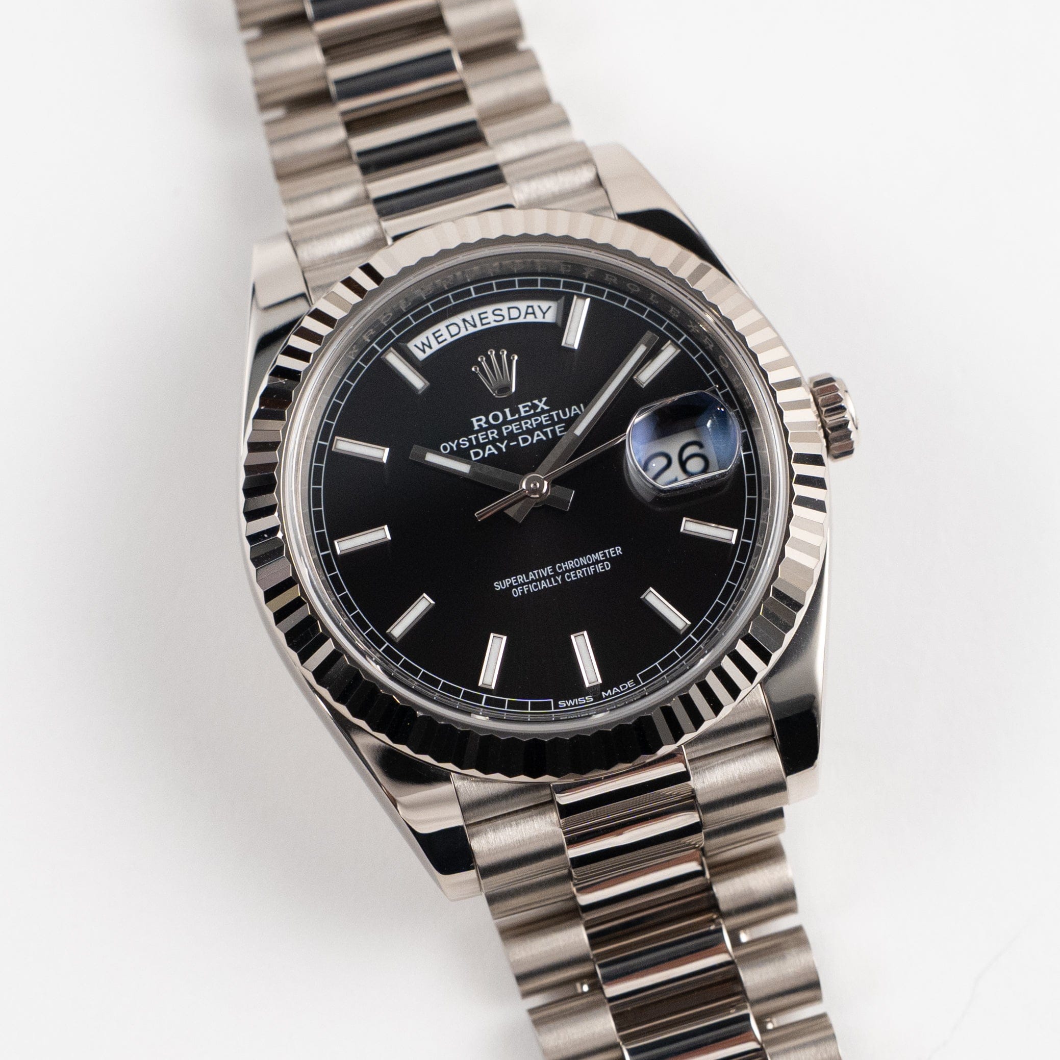 Rolex Day-Date 228239, — Black Dial, President — view 5