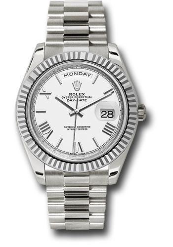 Rolex Day-Date 228239, — Bright Black Dial, President