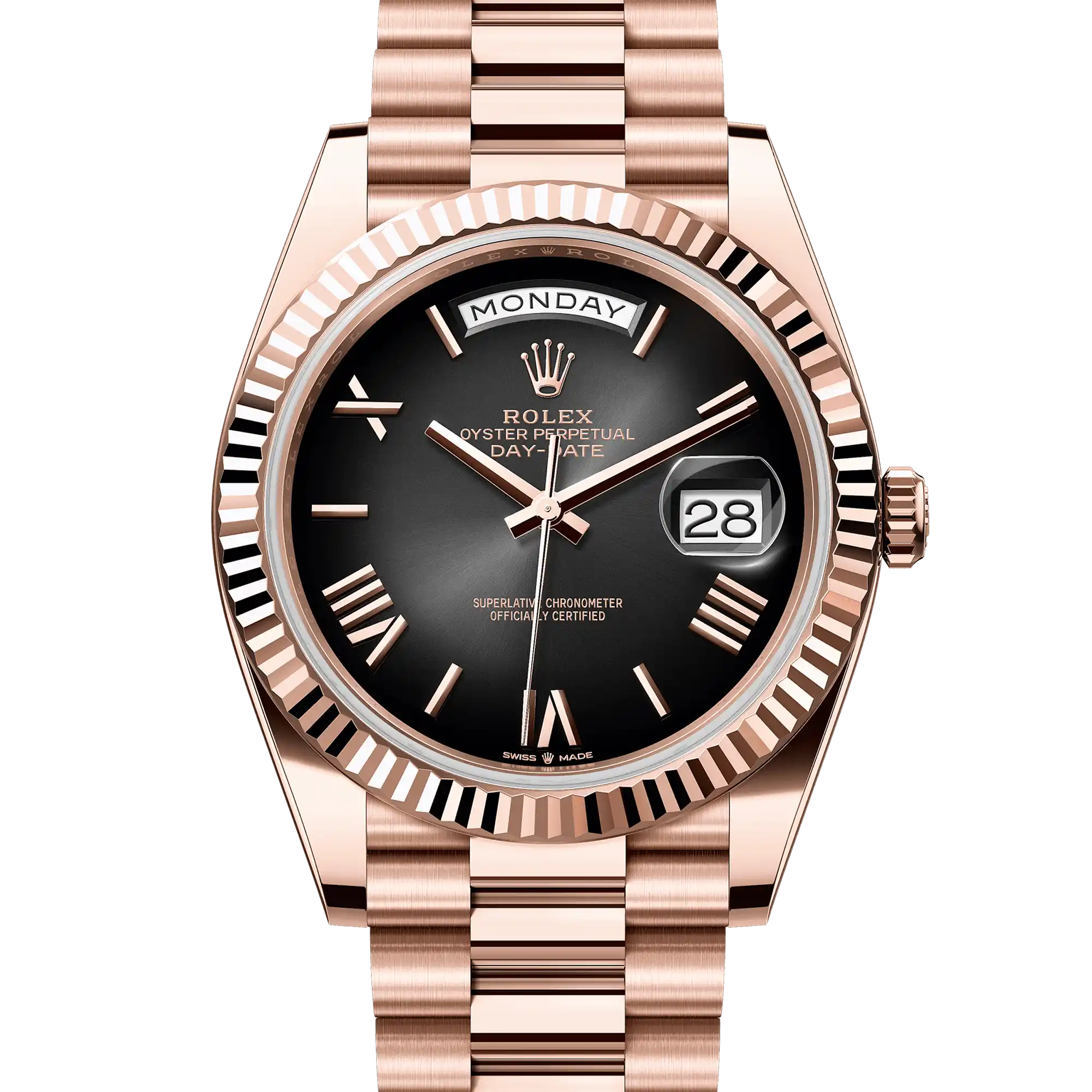 Rolex Day-Date 228239, — Blue Dial, President