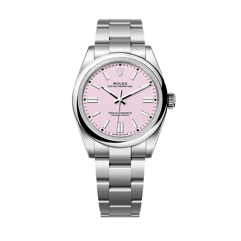 Rolex Oyster Perpetual 36mm Oystersteel Candy Pink Dial Domed Bezel Oyster Bracelet 126000