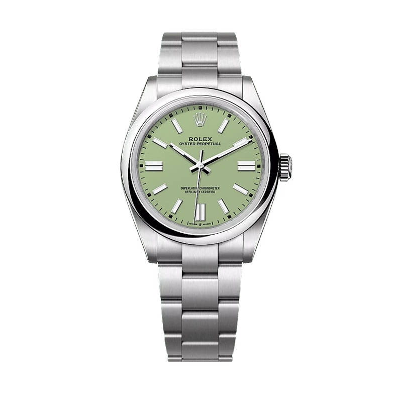 Rolex Oyster Perpetual 36mm Oystersteel Pistachio Dial Domed Bezel Oyster Bracelet 126000