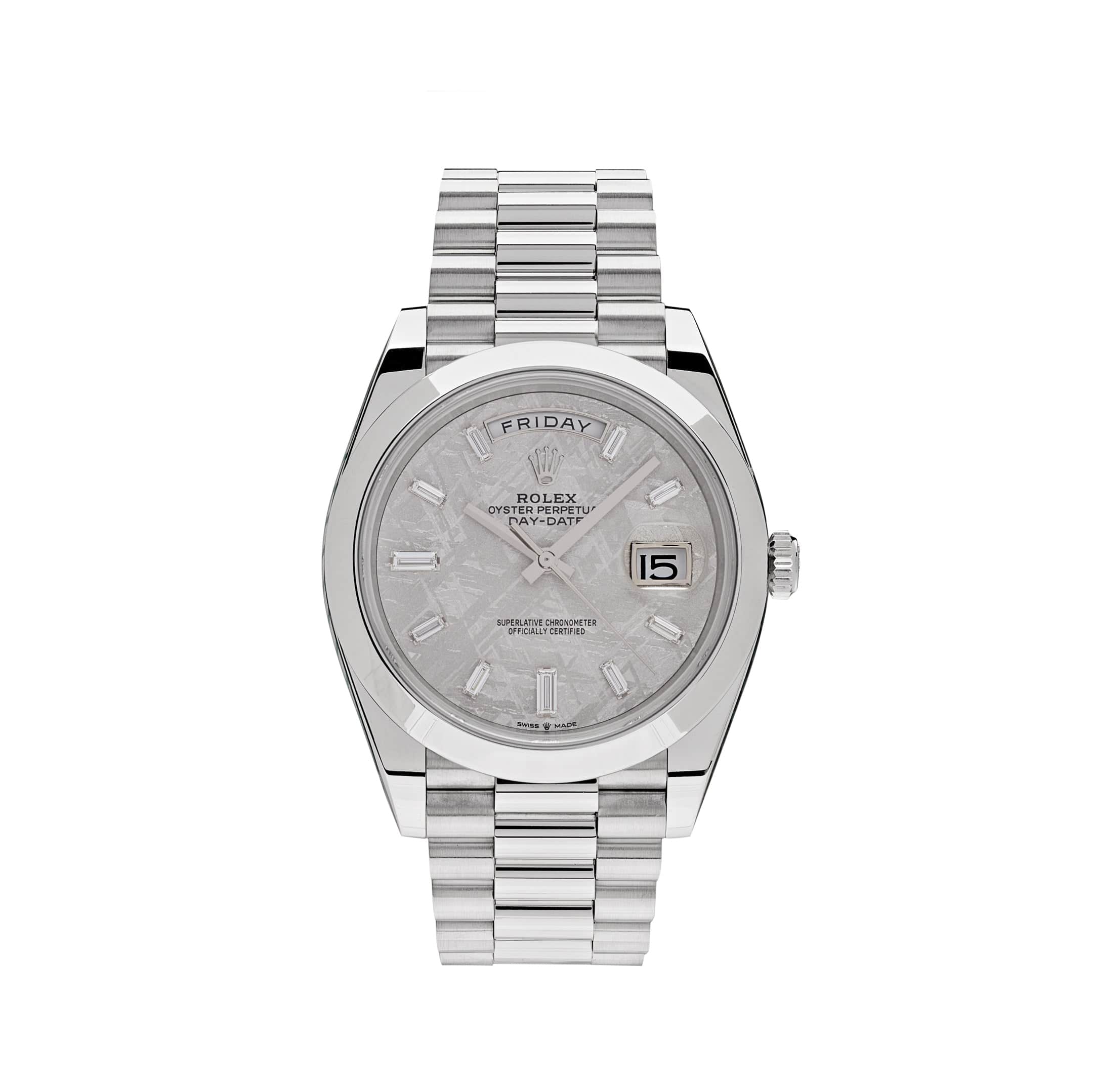 Rolex Day-Date 228206, — Slate Grey Dial, President