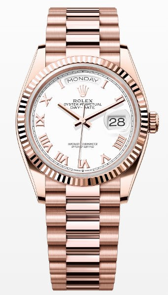 Rolex Day-Date 128239, — White Dial, President