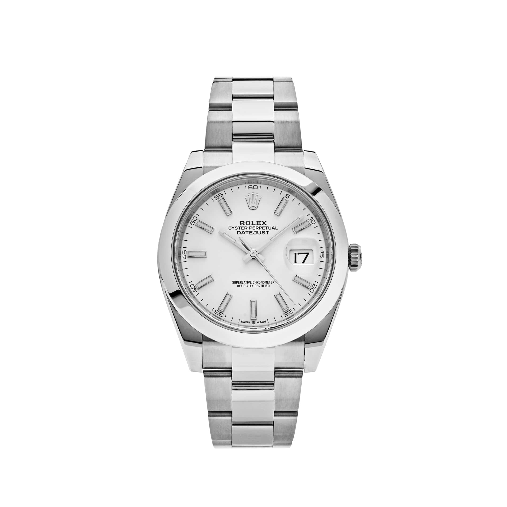 Rolex Datejust 126303, — White Dial, Oystersteel and Yellow Gold