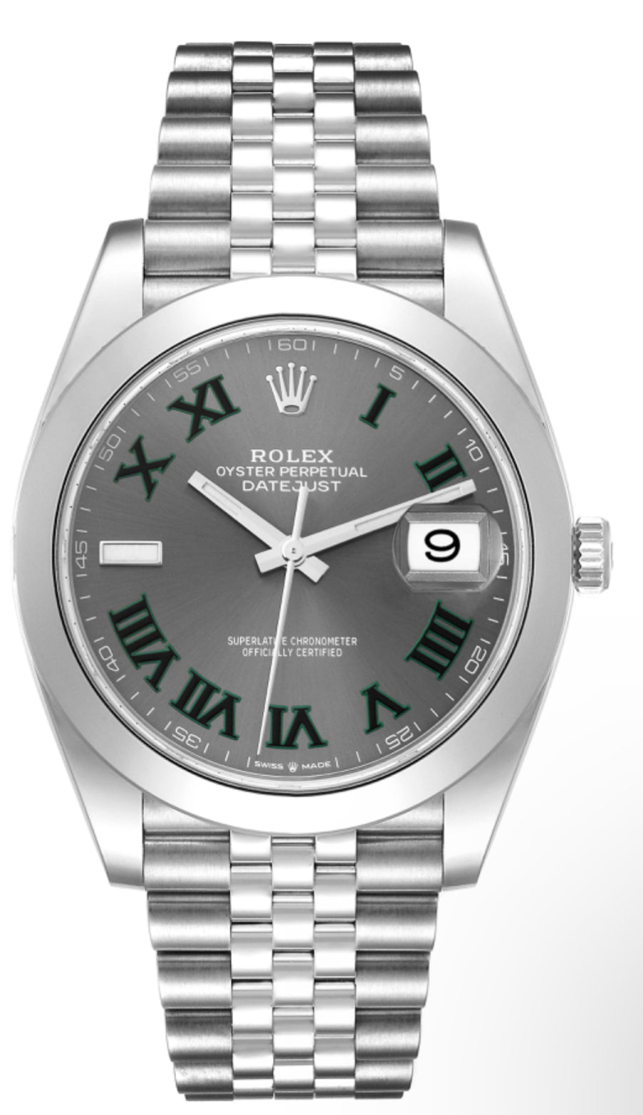 Rolex Datejust 126303, — Green (Wimbledon) Dial, Oystersteel and Yellow Gold