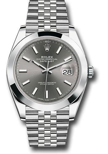 Rolex Datejust 126300, — Bright Black Dial