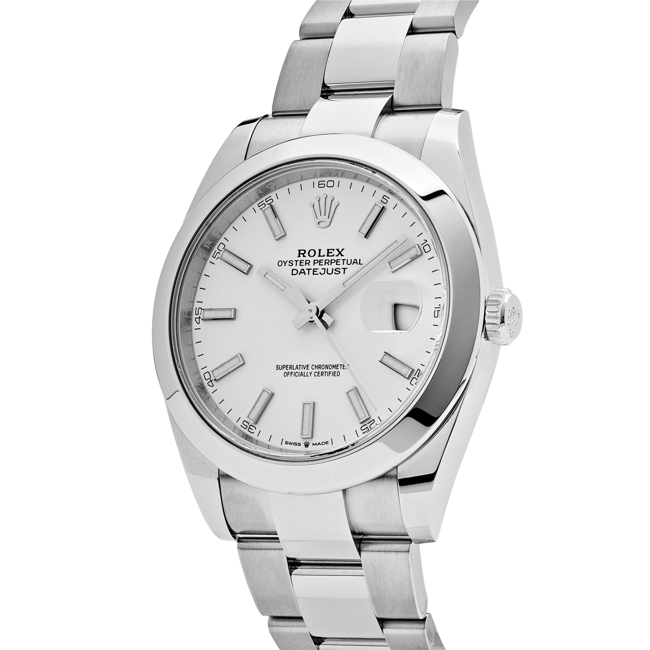 Rolex Datejust 126300, — White Dial — view 3