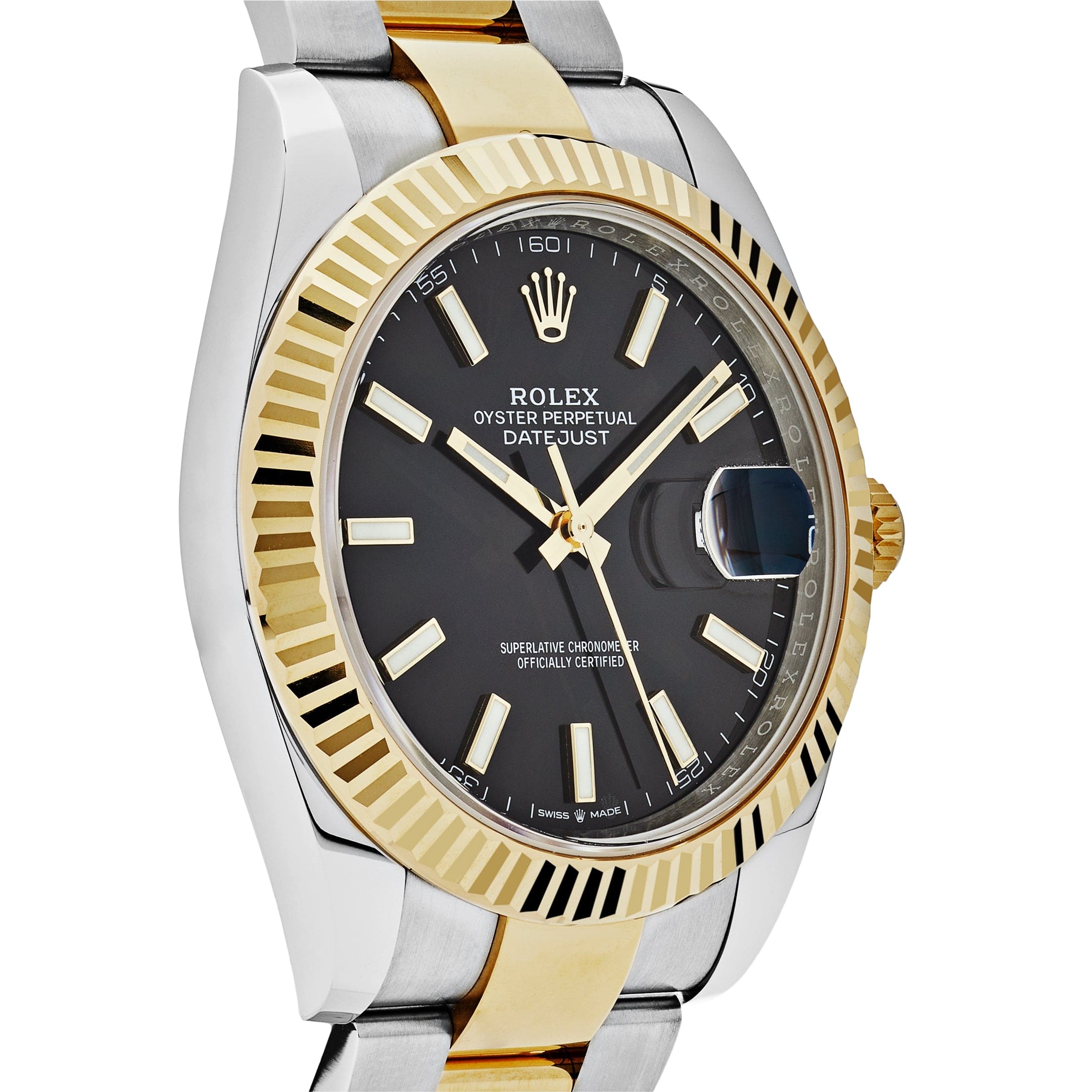 Rolex Datejust 126331, — Black Dial, Oystersteel and Everose Gold — view 3
