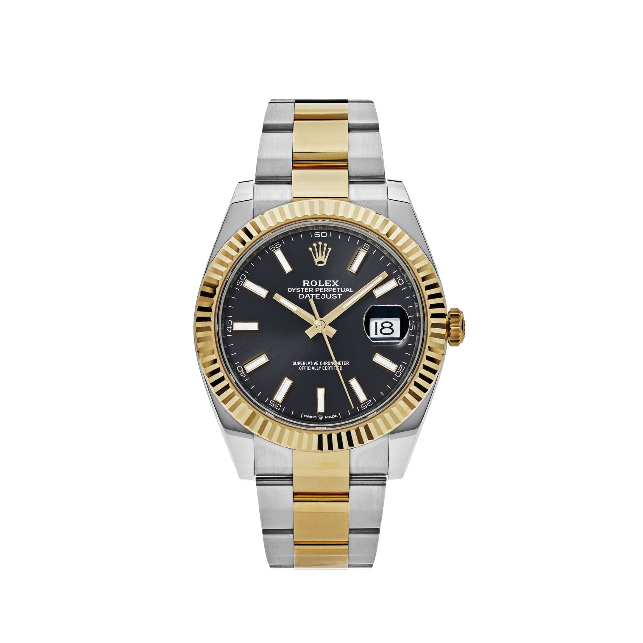 Rolex Datejust 126331, — Black Dial, Oystersteel and Everose Gold
