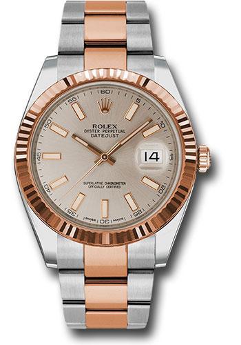 Rolex Datejust 126331, — Chocolate Brown Dial, Oystersteel and Everose Gold