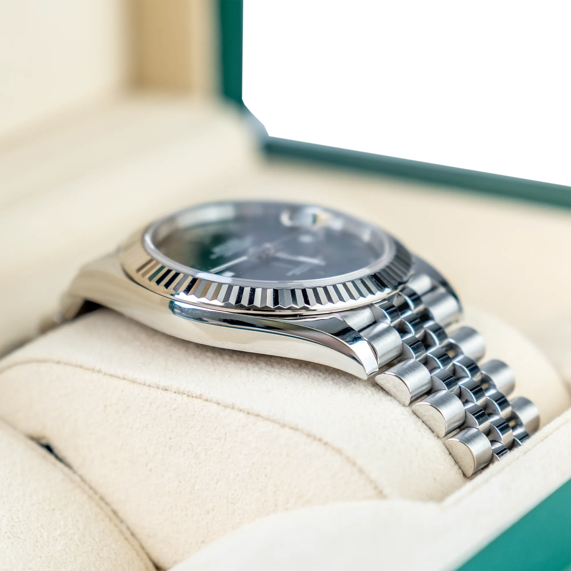 Rolex Datejust 126334, — Slate Grey Dial, Oystersteel and White Gold — view 4
