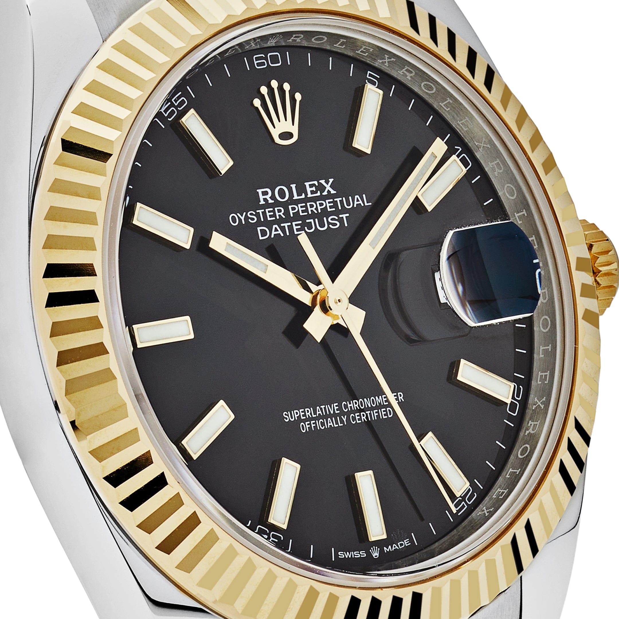 Rolex Datejust 126334, — Black Dial, Oystersteel and White Gold — view 5