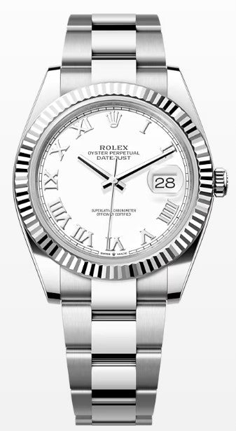 Rolex Datejust 126334, — Green (Wimbledon) Dial, Jubilee, Oystersteel and White Gold
