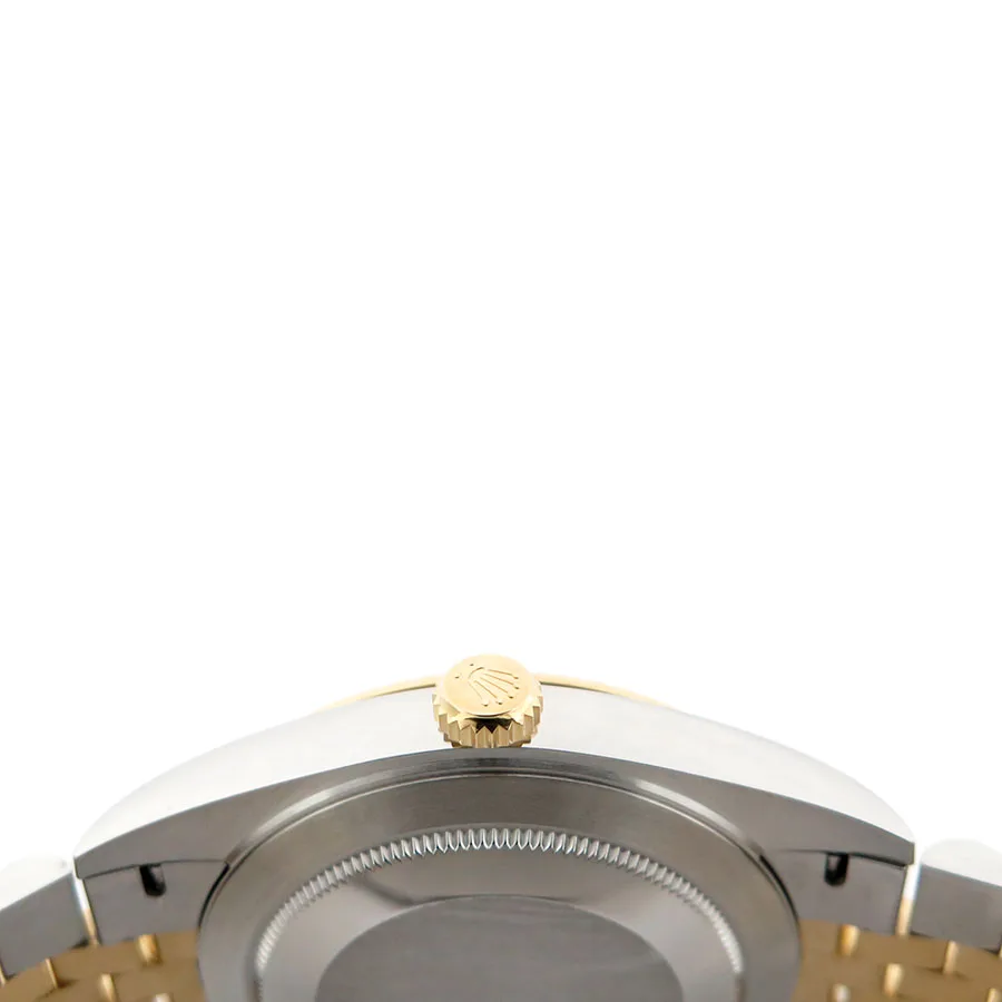 Rolex Datejust 41mm Two-Tone Yellow Gold & Oystersteel Champagne Diamond Dial Fluted Bezel Jubilee Bracelet 126333 — view 3