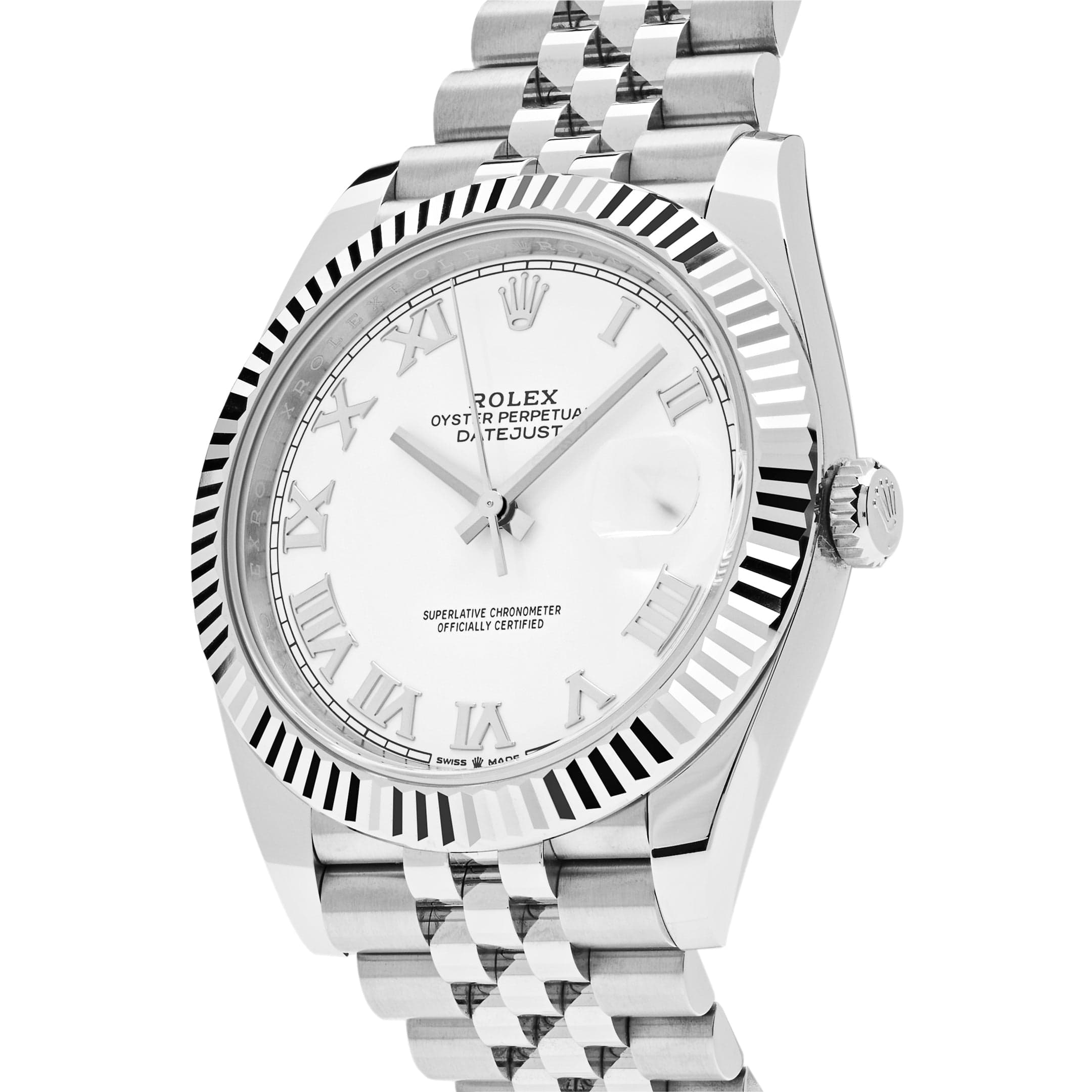 Rolex Datejust 126333, — White Dial, Jubilee, Oystersteel and Yellow Gold — view 2