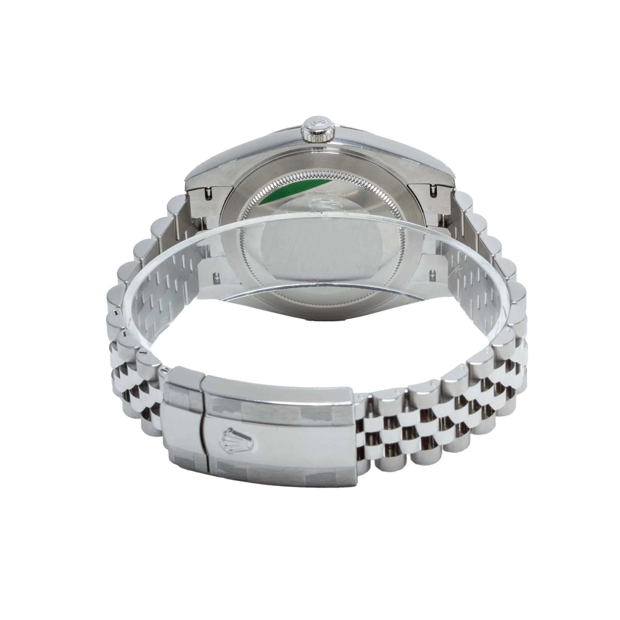 Rolex Datejust 41mm White Gold & Oystersteel White Index Dial Fluted Bezel Jubilee Bracelet 126334 — view 4