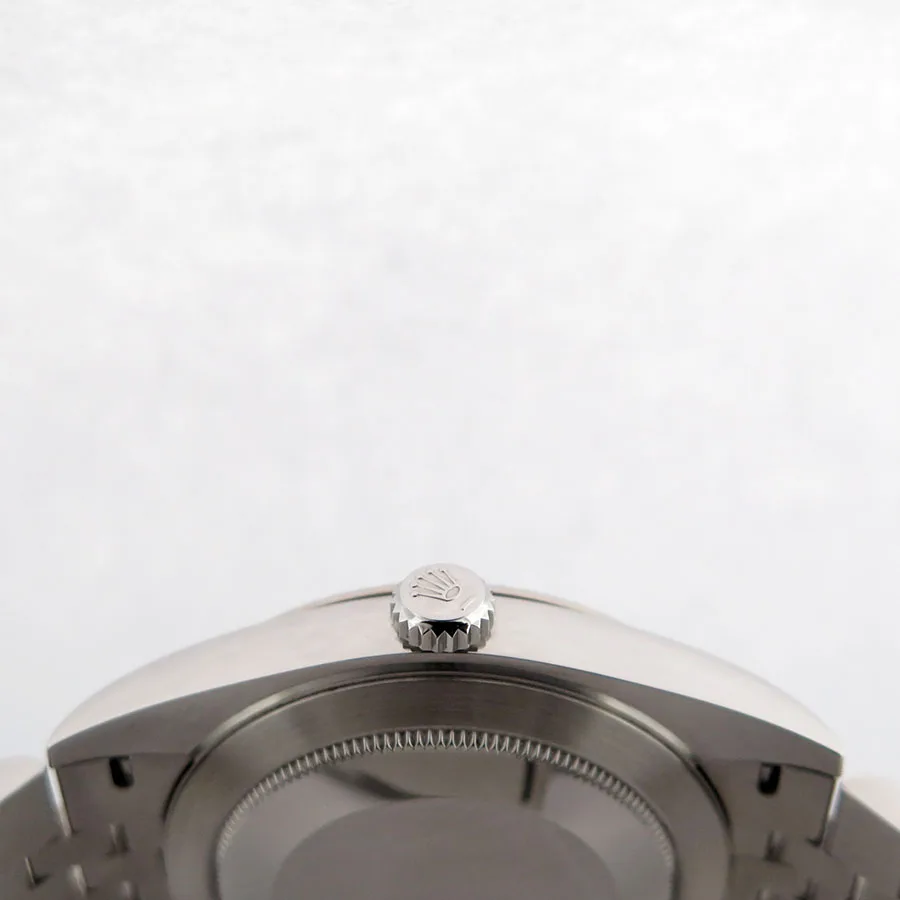 Rolex Datejust 41mm White Gold & Oystersteel Mint Green Index Dial Fluted Bezel Jubilee Bracelet 126334 — view 3