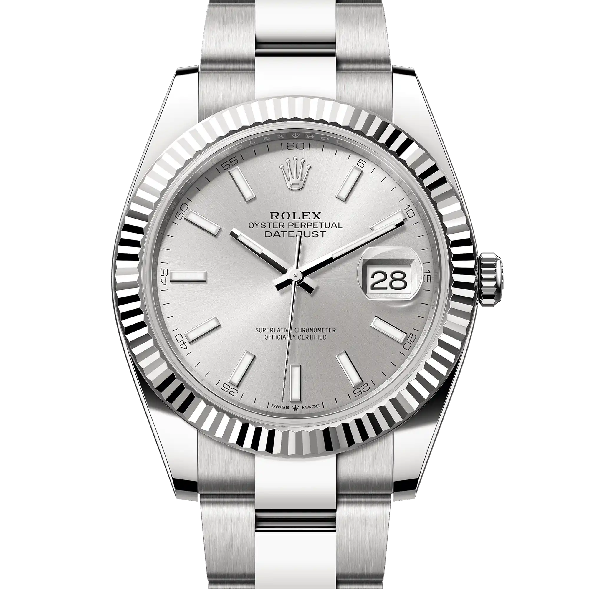 Rolex Datejust 126334, — Slate Grey Dial, Jubilee, Oystersteel and White Gold