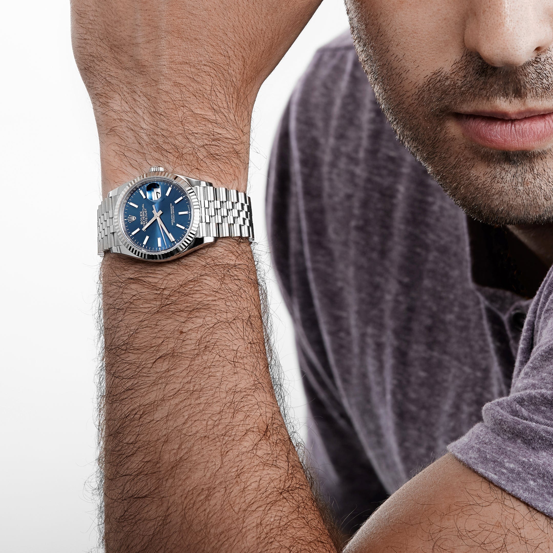 Rolex Datejust 126231, — Chocolate Brown Dial, Jubilee, Oystersteel and Everose Gold — view 2