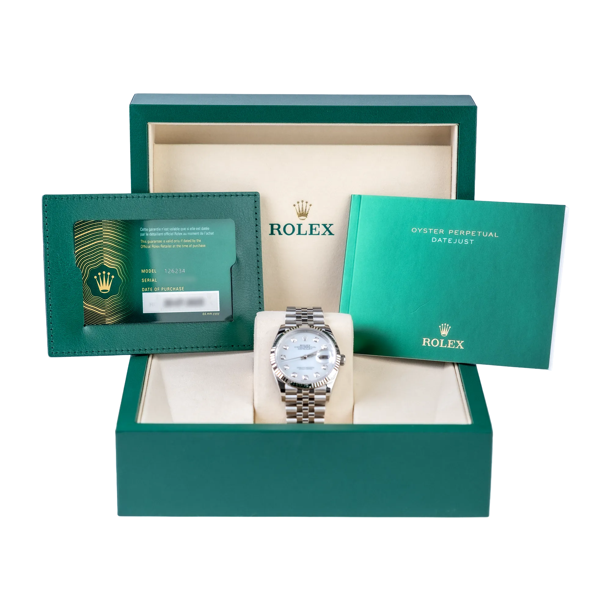 Rolex Datejust 126233, — White Dial, Jubilee, Oystersteel and Yellow Gold — view 3