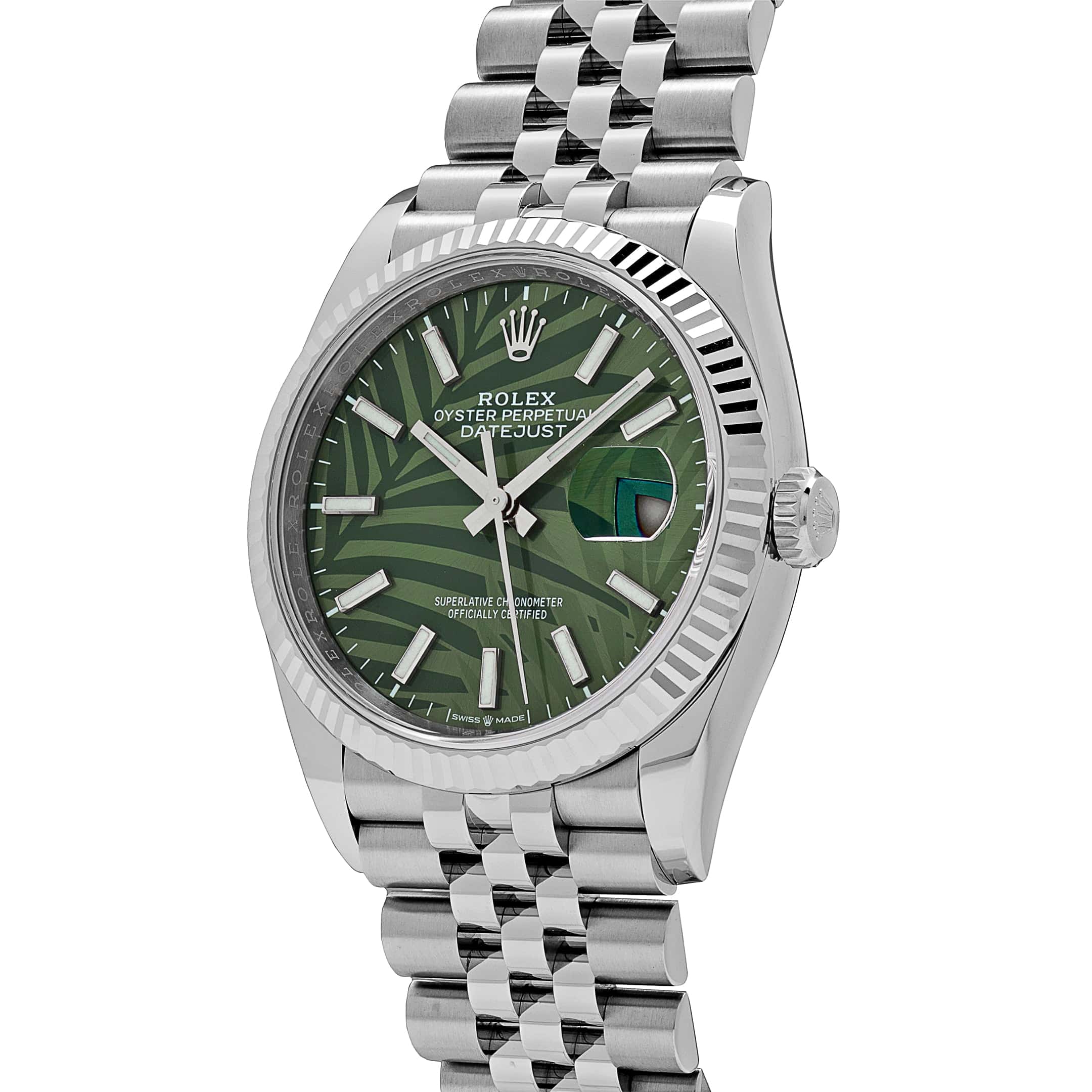 Rolex Datejust 126233, — Olive Green Dial, Jubilee, Oystersteel and Yellow Gold — view 5