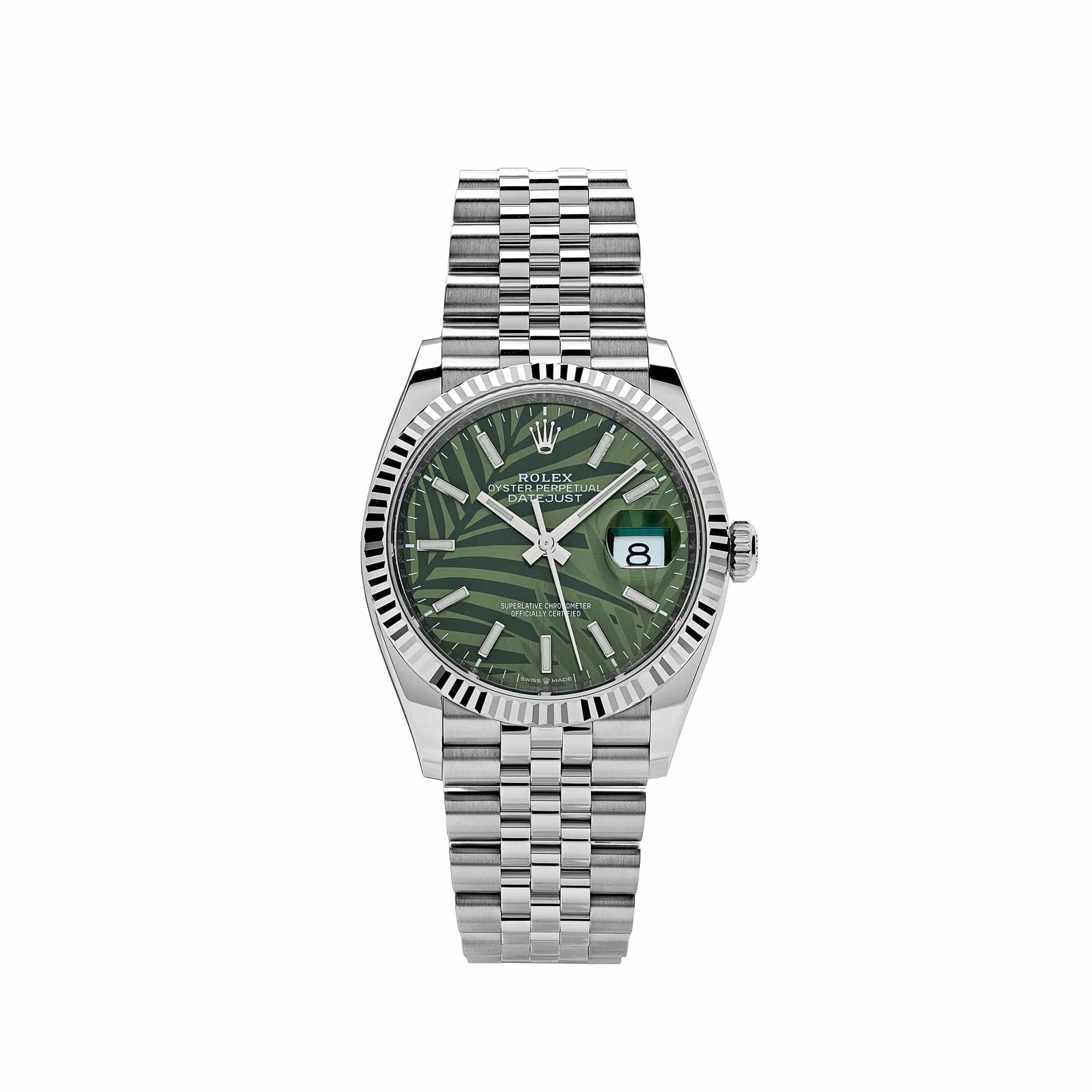 Rolex Datejust 126233, — Olive Green Dial, Jubilee, Oystersteel and Yellow Gold